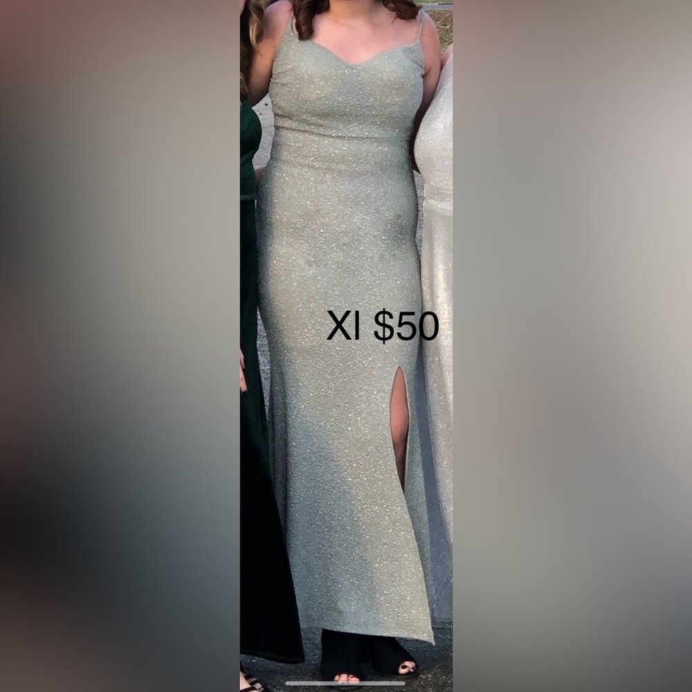 Xl sage sparkle dress